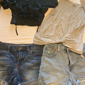 Soundgirl Blue Denim Shorts